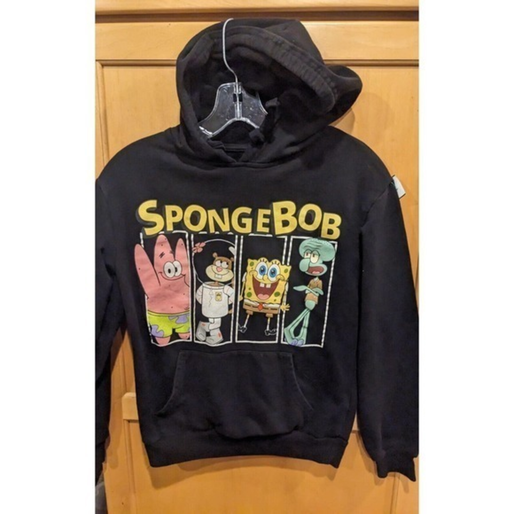 Spongebob Hoodie women's extra small Pullover Sweatshirt Nickelodeon 2021 Hooded